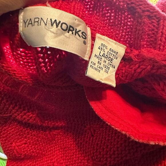 Yarn Works Red Knit Sweater - Picture 7 of 7
